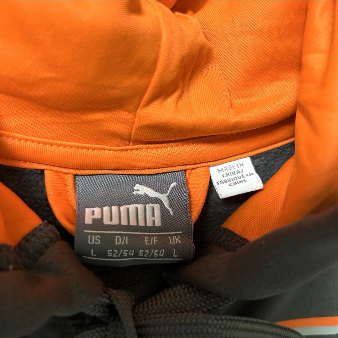 PUMA(プーマ)のPUMA プーマ フルジップパーカー ポリエステル プリント L 古着 グレー メンズのトップス(パーカー)の商品写真