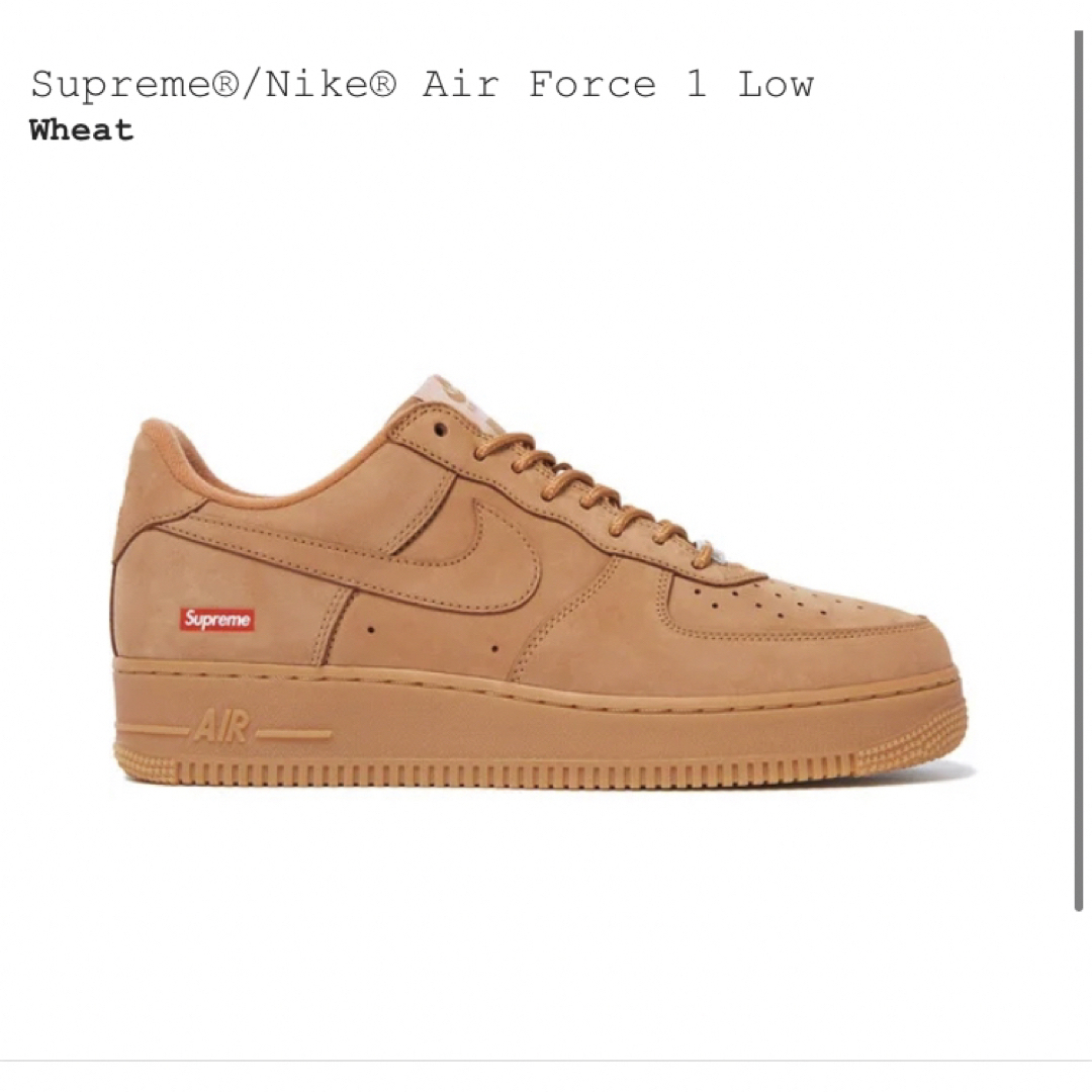 Supreme(シュプリーム)のsupreme Nike Air Force 1 Low Wheat メンズの靴/シューズ(スニーカー)の商品写真