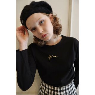 エピヌ(épine)のépine♡embroidery gold logo long tee(カットソー(長袖/七分))