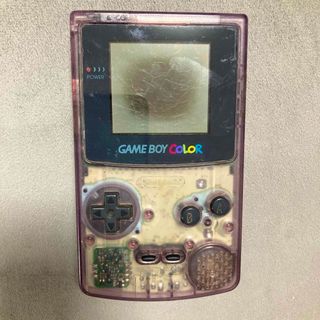 ゲームボーイ(ゲームボーイ)のジャンク品　ゲームボーイカラー　クリアパープル　gameboy color(携帯用ゲーム機本体)