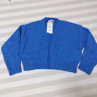 ザラ(ZARA)の【新品未使用】ＺＡＲＡ　スカイブルーカーディガン　Mサイズ(カーディガン)