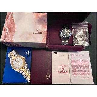 チュードル(Tudor)の美品　TUDOR 79090 ブルーサブマリーナ　青サブ　付属品完備(腕時計(アナログ))