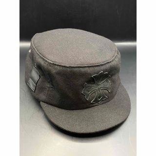 クロムハーツ(Chrome Hearts)の正規美品 クロムハーツ CHクロス ワークキャップ/レザークロスパッチ (キャップ)