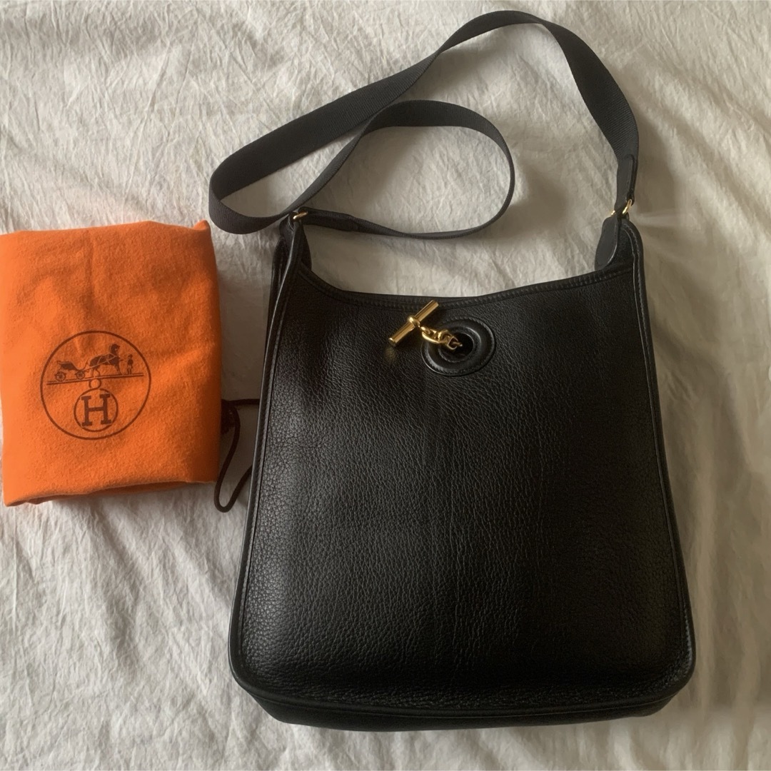 ショルダーバッグエルメス HERMES ヴェスパ PM レザー 斜め掛け ゴールド金具 バッグ