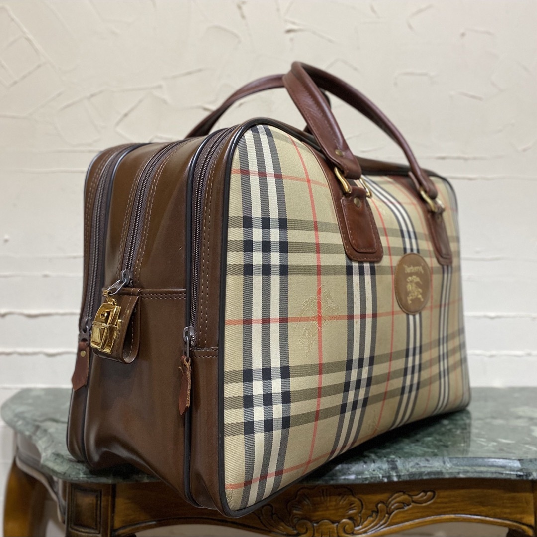 BURBERRY(バーバリー)のVintage Burberrys ボストンバッグ 旅行鞄 ヴィンテージバッグ メンズのバッグ(ボストンバッグ)の商品写真