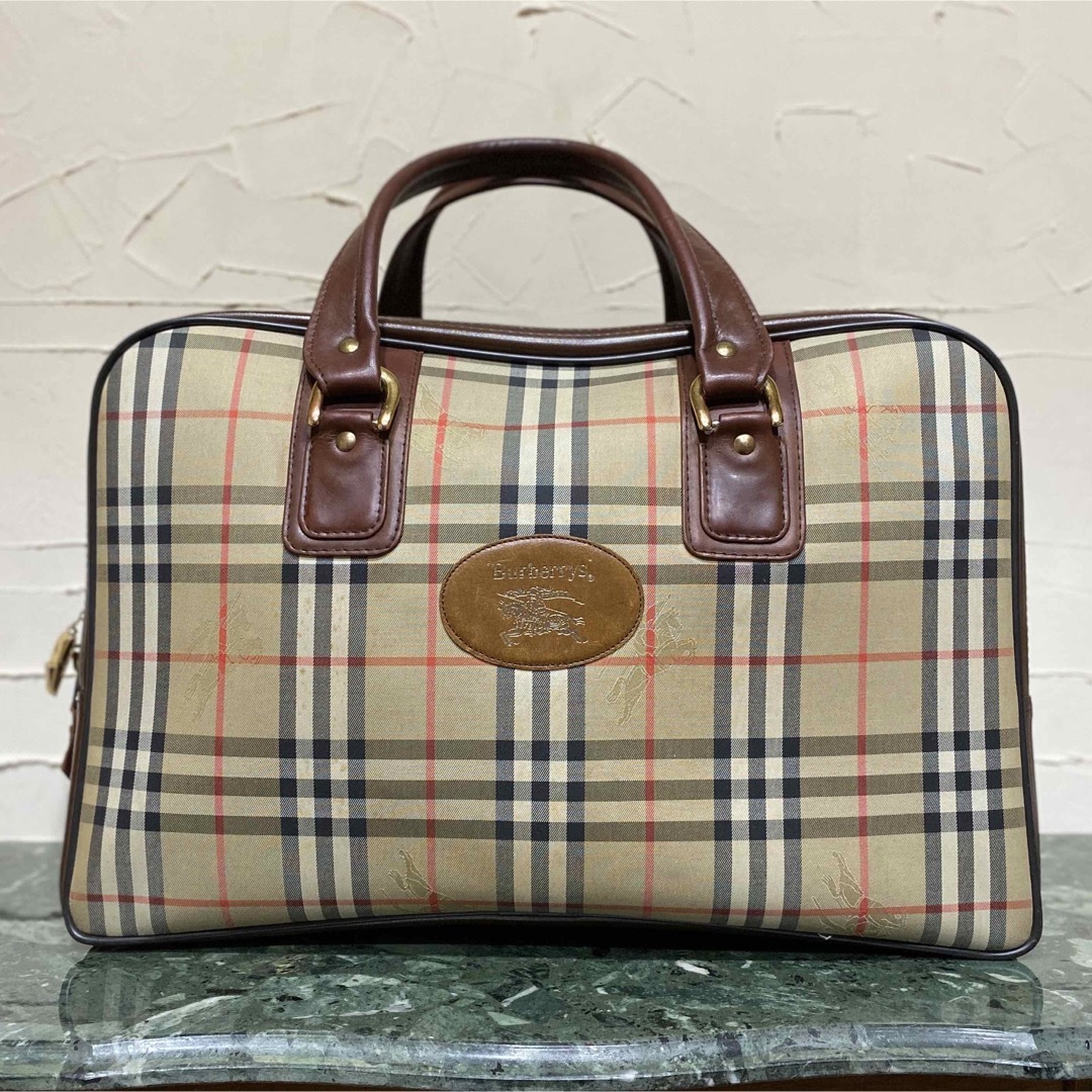 BURBERRY(バーバリー)のVintage Burberrys ボストンバッグ 旅行鞄 ヴィンテージバッグ メンズのバッグ(ボストンバッグ)の商品写真