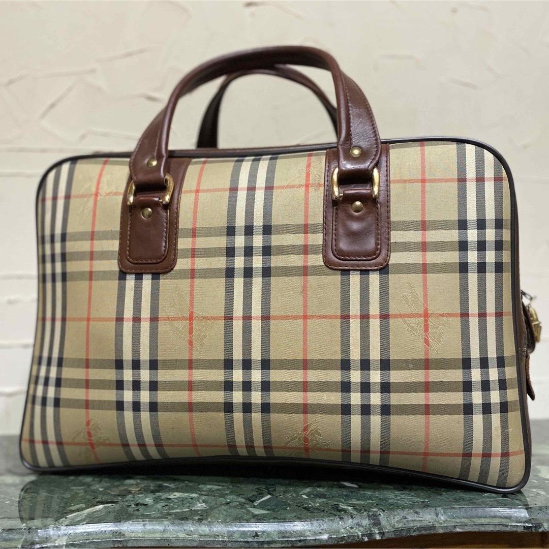 BURBERRY(バーバリー)のVintage Burberrys ボストンバッグ 旅行鞄 ヴィンテージバッグ メンズのバッグ(ボストンバッグ)の商品写真