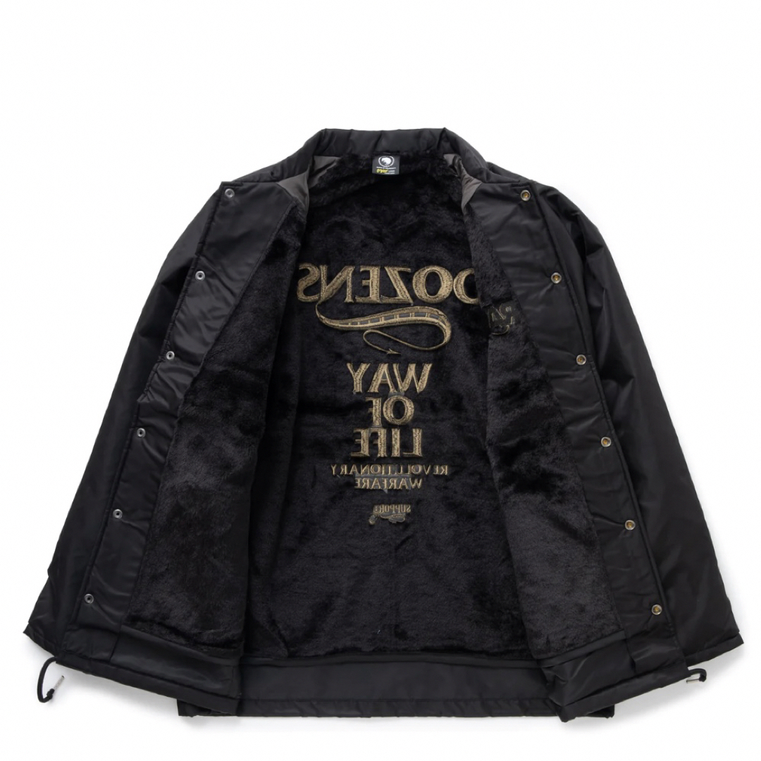 RATS(ラッツ)の裏ボア コーチジャケット "WAY OF LIFE" BLK×ASH GOLD メンズのジャケット/アウター(ナイロンジャケット)の商品写真