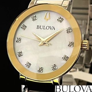 ブローバ(Bulova)の【新品未使用】BULOVA/ブローバ/レディース腕時計/お洒落/ダイヤモンド!(腕時計)