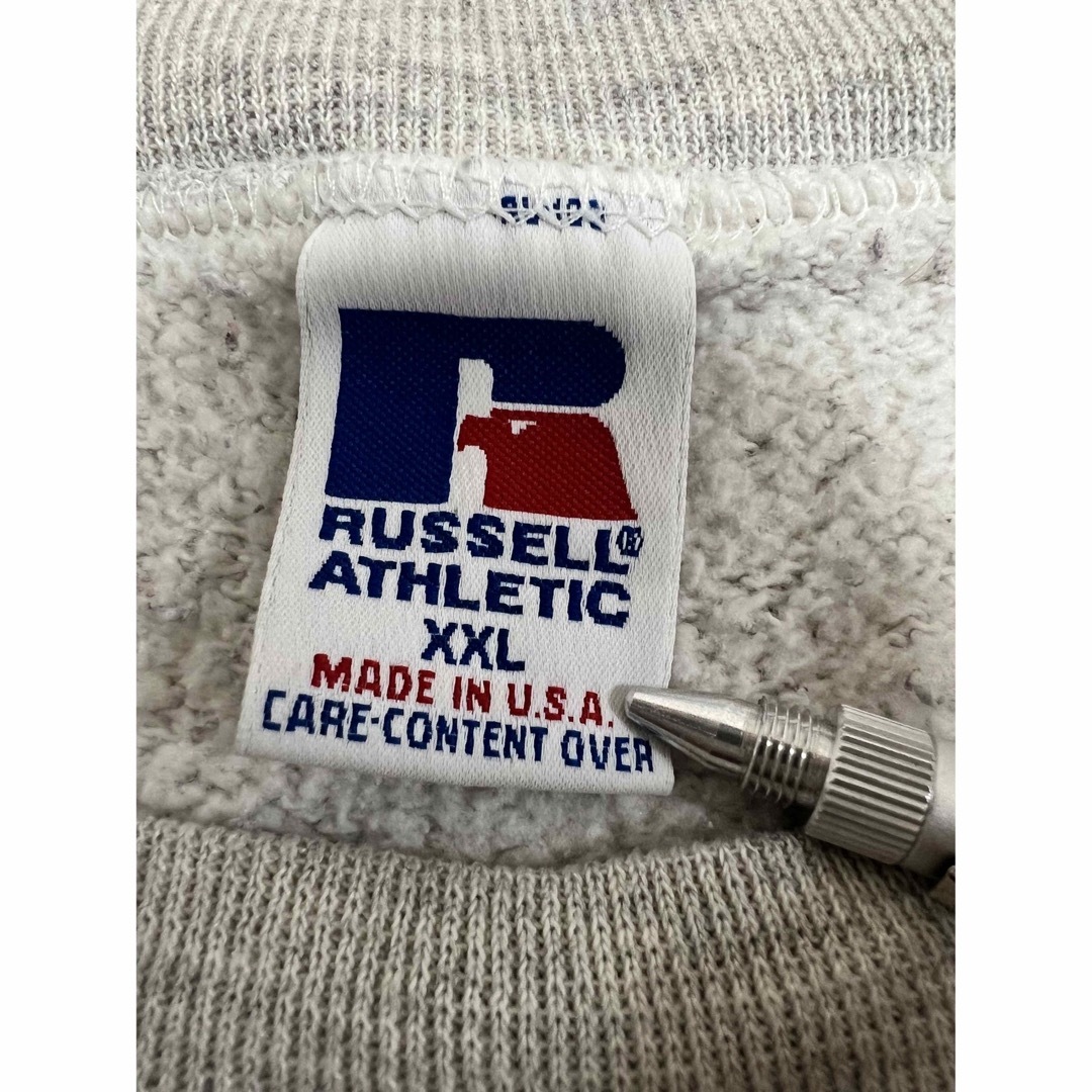 Russell Athletic(ラッセルアスレティック)の90s USA製 RUSSELL ATHLETICトレーナー グレー XXL メンズのトップス(スウェット)の商品写真