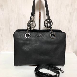 ゲス(GUESS)のGUESS ゲス 2way ショルダーバッグ ハンドバッグ 黒 ブラック(ショルダーバッグ)