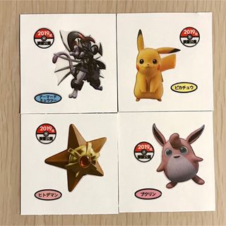 ポケモン(ポケモン)のポケモン　デコキャラシール　ミュウツーの逆襲　ピカチュウ　プクリン　ヒトデマン(キャラクターグッズ)