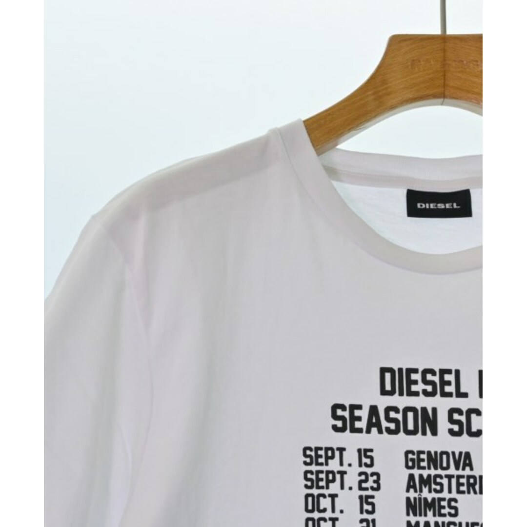 DIESEL(ディーゼル)のDIESEL ディーゼル Tシャツ・カットソー M 白 【古着】【中古】 レディースのトップス(カットソー(半袖/袖なし))の商品写真