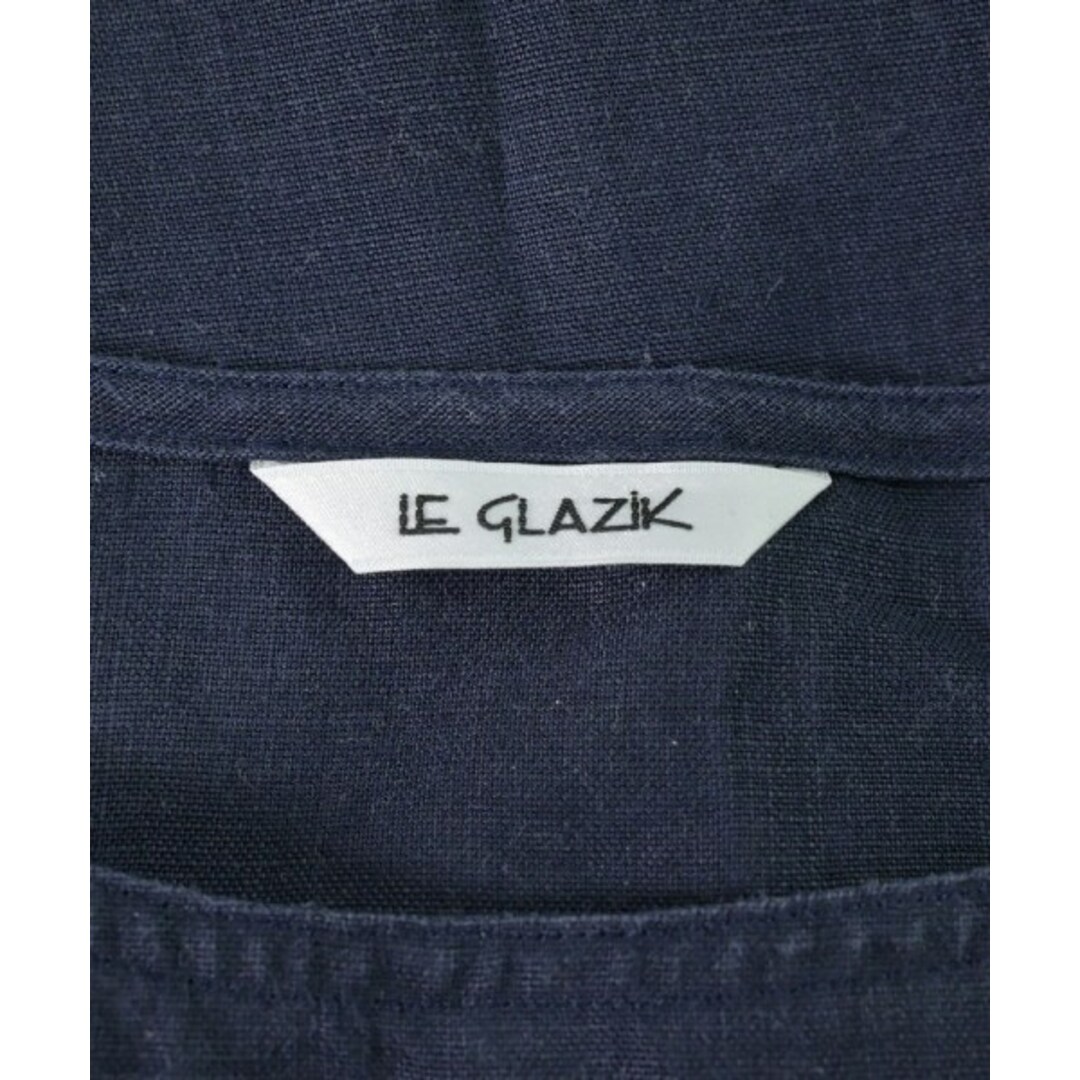 LE GLAZIK(ルグラジック)のLe glazik ルグラジック ワンピース 36(S位) 紺 【古着】【中古】 レディースのワンピース(ひざ丈ワンピース)の商品写真