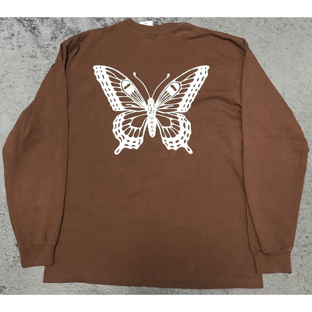girls don´tcry パピヨンプリント ロングtシャツ girls don´tcry パピヨンプリント ロングtシャツ