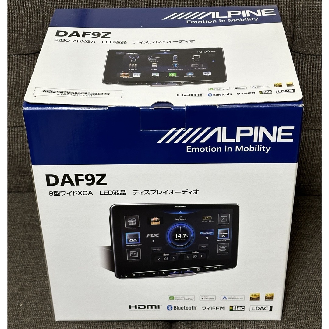 ALPINE(アルパイン)のアルパイン　DAF9Z 9型ワイドXGA ディスプレイオーディオ 自動車/バイクの自動車(カーオーディオ)の商品写真