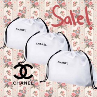 シャネル(CHANEL)のCHANEL シャネル 巾着 コットン ノベルティ 3点 お値下げ不可(ポーチ)