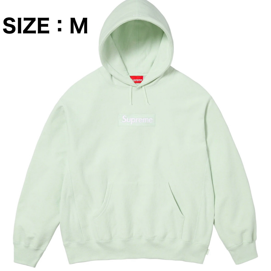 メンズ新品★ supreme ボックスロゴ フーディー パーカー M boxlogo