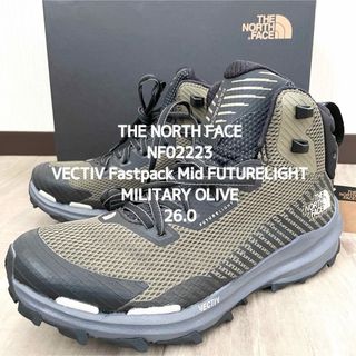 ザノースフェイス(THE NORTH FACE)の【新品】 ザノースフェイス トレッキングシューズ オリーブグリーン 26.0(ブーツ)