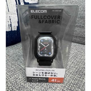 エレコム(ELECOM)のエレコム アップルウォッチ 保護ケース バンド一体型 ブラック AW-21BBC(その他)