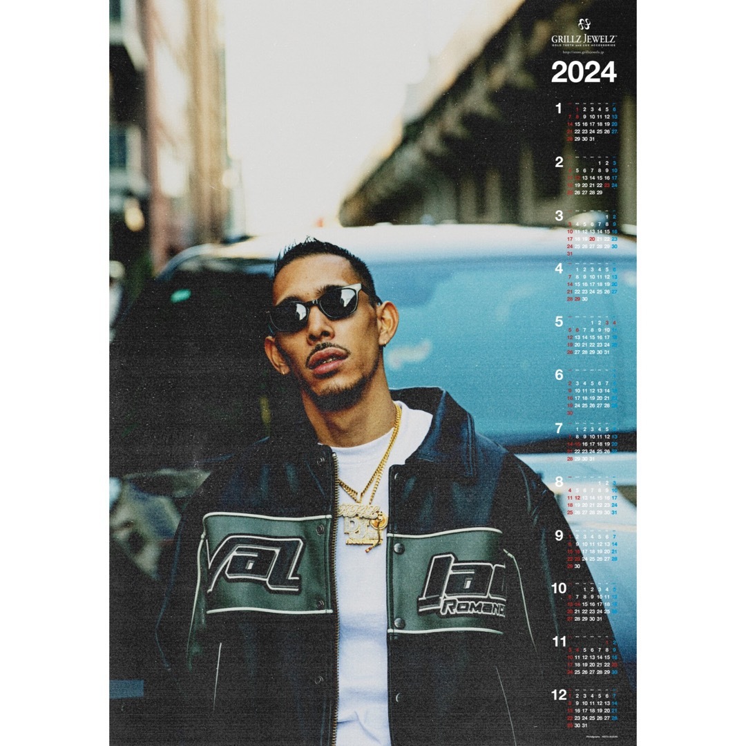 GRILLZ JEWELZ IO (KANDYTOWN)○2024年 カレンダー GRILLZ JEWELZ IO (KANDYTOWN)○2024年 カレンダー