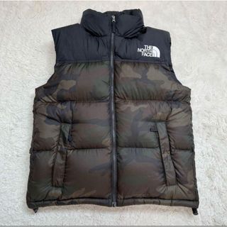 迷彩ノースフェイス   ヌプシ　ベスト　迷彩　カモ　 Nuptse Vest