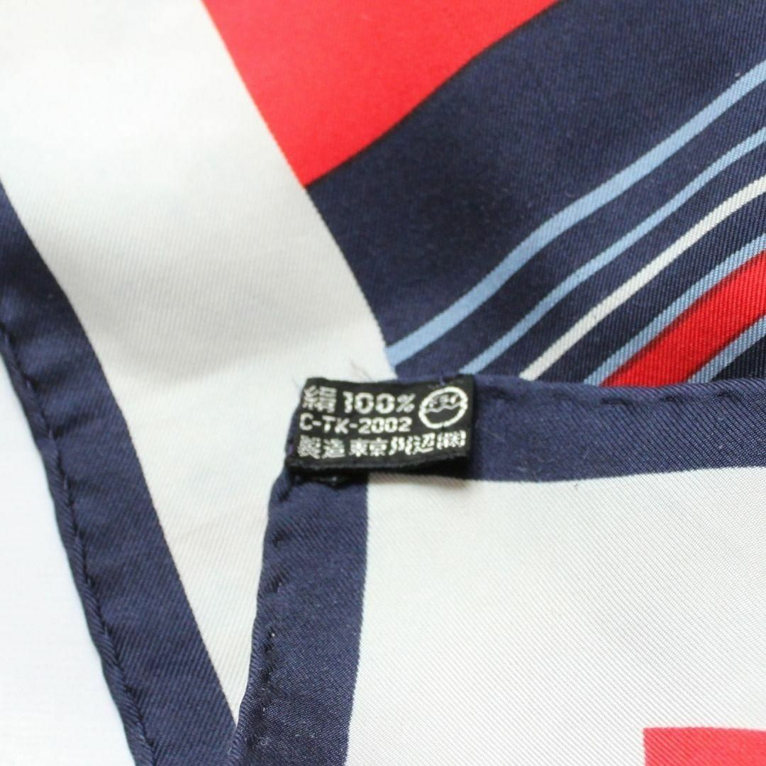 Yves Saint Laurent(イヴサンローラン)のイヴサンローラン ボーダーシルクスカーフ レディースのファッション小物(バンダナ/スカーフ)の商品写真