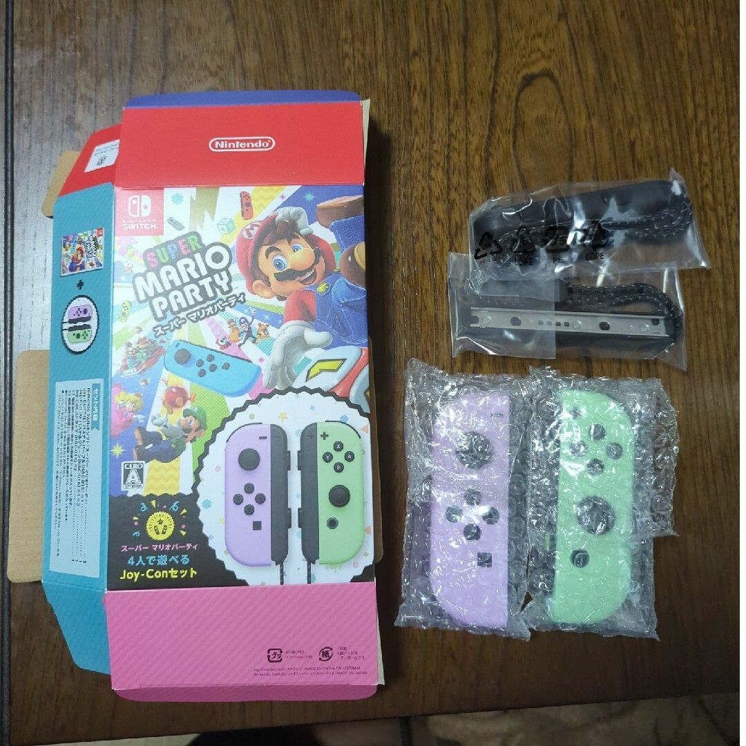 【新品未使用】Switch Joy-Con パステルパープル／パステルグリーンマリパ