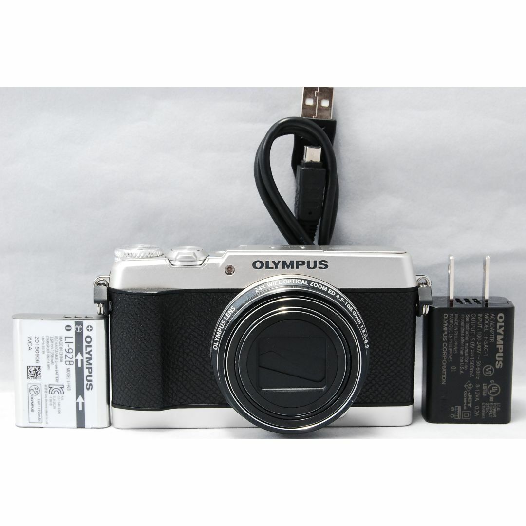 オリンパス OLYMPUS STYLUS SH-3 シルバー 光学24倍ズーム24倍コンディション