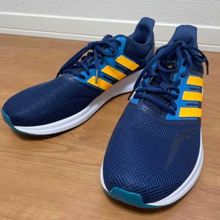 アディダス(adidas)の極美品　アディダス　ファルコンラン　スニーカー　青　3本ライン(スニーカー)