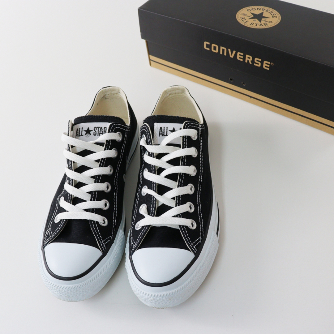 CONVERSE(コンバース)のコンバース CONVERSE M9166 CANVAS ALL STAR OX オールスター ローカットスニーカー 24.5/ブラック【2400013671378】 レディースの靴/シューズ(スニーカー)の商品写真