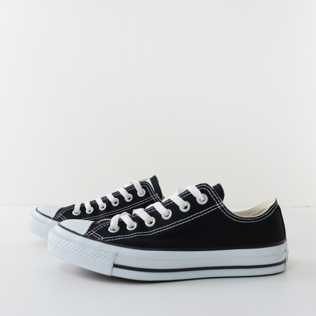 CONVERSE(コンバース)のコンバース CONVERSE M9166 CANVAS ALL STAR OX オールスター ローカットスニーカー 24.5/ブラック【2400013671378】 レディースの靴/シューズ(スニーカー)の商品写真