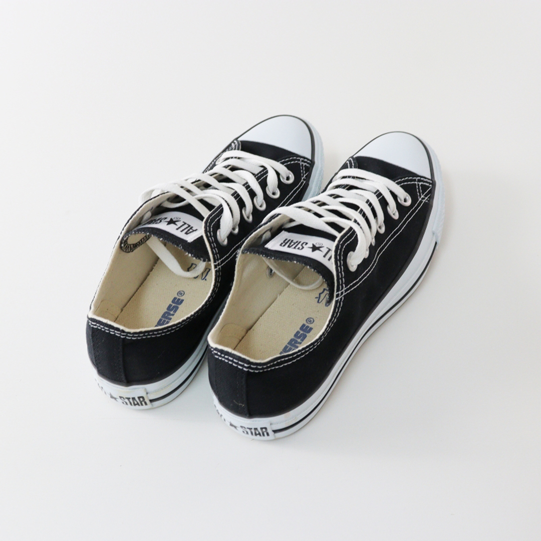 CONVERSE(コンバース)のコンバース CONVERSE M9166 CANVAS ALL STAR OX オールスター ローカットスニーカー 24.5/ブラック【2400013671378】 レディースの靴/シューズ(スニーカー)の商品写真