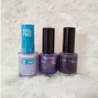 リンメル(RIMMEL)のネイル3本セット　新品未開封品　＃RIMMELスピーディフィニッシュ(マニキュア)