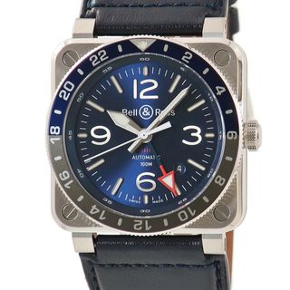 ベルアンドロス(Bell & Ross)のベル&ロス  BR03-93 GMT BR03-93-BLU-ST/SC(腕時計(アナログ))