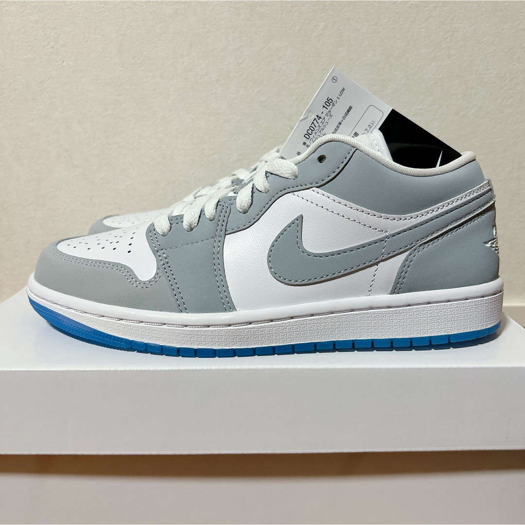 NIKE - AIR JORDAN 1 LOW エアジョーダン ウルフグレー 24.0cmの NIKE - AIR JORDAN 1 LOW エアジョーダン ウルフグレー 24.0cmの