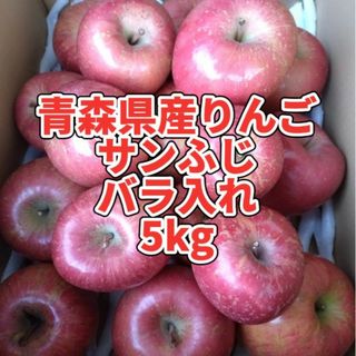 青森県産りんご　サンふじ　家庭用　5kg(フルーツ)