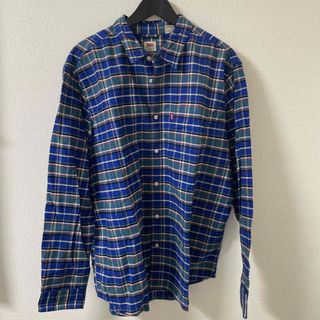 リーバイス(Levi's)の極美品　リーバイス　ボタンダウンシャツ　チェック　青　緑(シャツ)