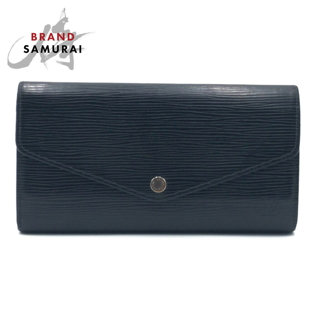 LOUIS VUITTON - LOUIS VUITTON ルイヴィトン エピ ポルトフォイユ サラ ノワール ブラック 黒 グレインレザー M60582 長財布 ロングウォレット レディース 404033 【中古】