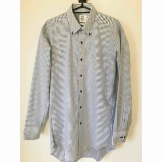 ブリックハウスバイトウキョウシャツ(BRICK HOUSE by Tokyo Shirts)のワイシャツ チェック（白地・紺色ライン） スリムフィット(シャツ)