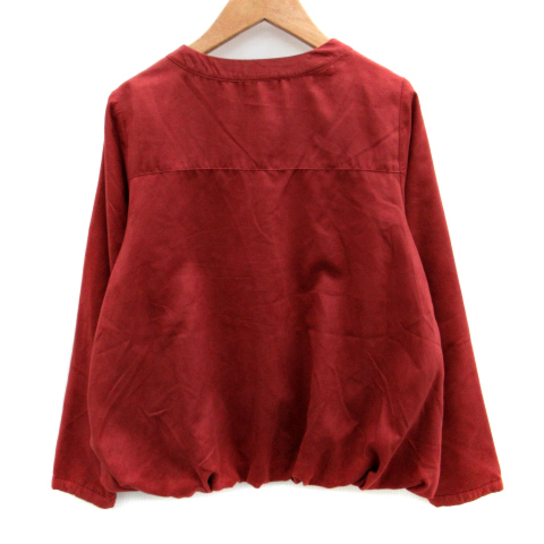 chocol raffine robe(ショコラフィネローブ)のショコラフィネローブ ブルゾンジャケット スエード調 ジップアップ F 赤 レディースのジャケット/アウター(ブルゾン)の商品写真