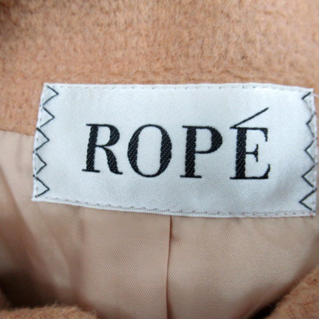 ROPE’(ロペ)のロペ コート ショート丈 フード付き 無地 ウール混 38 ベージュ ■MO レディースのジャケット/アウター(その他)の商品写真