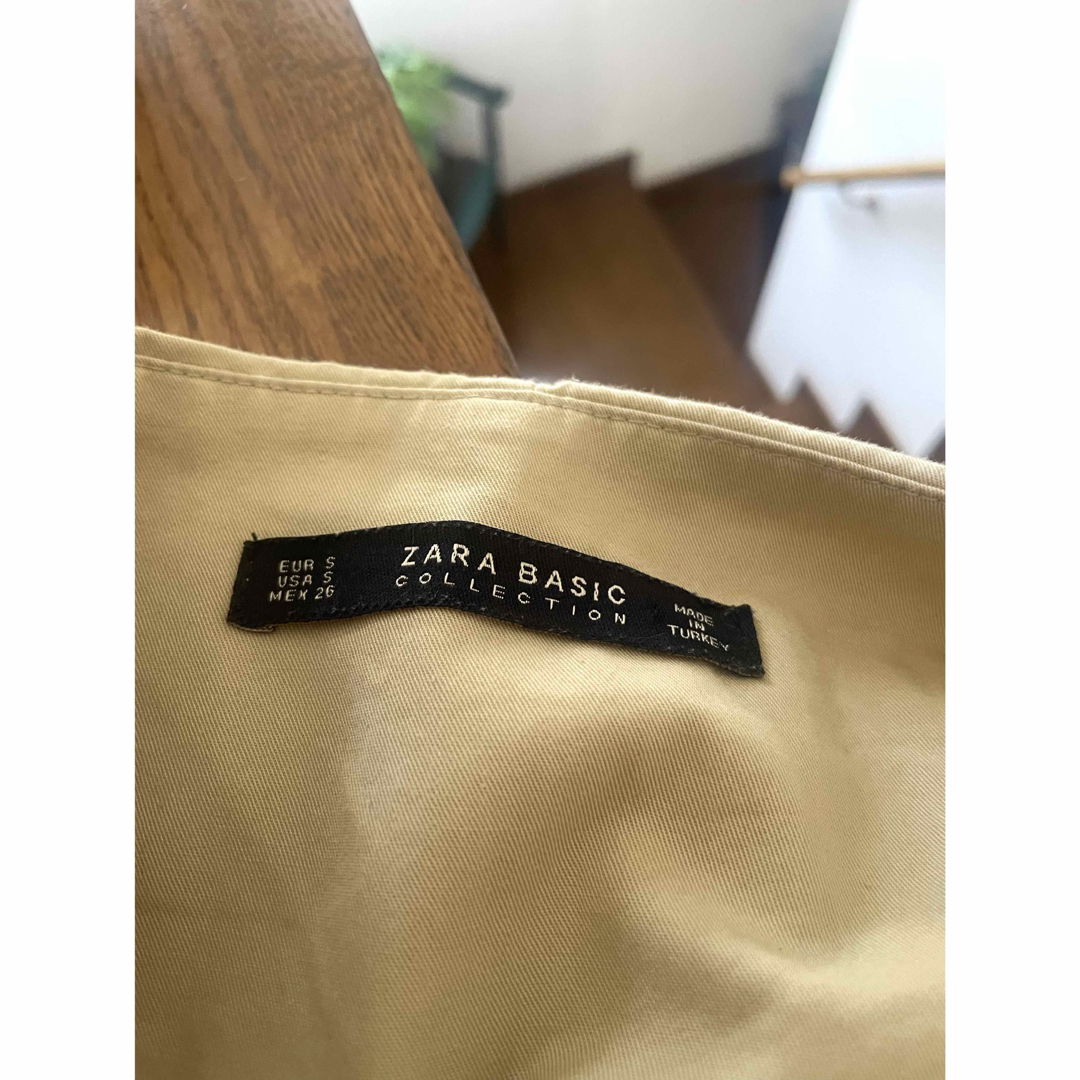 ZARA(ザラ)のZARA ザラ　ウエストリボン　ワイドパンツ　S レディースのパンツ(カジュアルパンツ)の商品写真