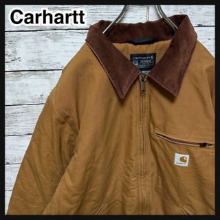 カーハート(carhartt)の1146【希少XL】カーハート☆ロゴタグ襟コーデュロイデトロイトジャケット美品(ブルゾン)