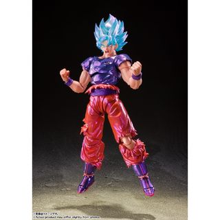 ドラゴンボール(ドラゴンボール)の限定★SHフィギュアーツ スーパーサイヤ人 ゴッド 孫悟空 界王拳 ブルー(フィギュア)