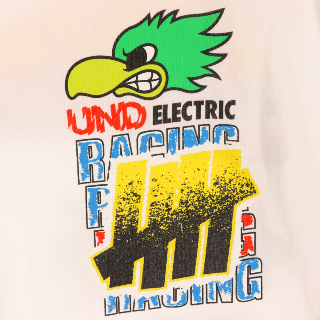 UNDEFEATED(アンディフィーテッド)のUNDEFEATED アンディフィーテッド ELECTRIC RACING プリント長袖Tシャツ カットソー ホワイト 202077001055 メンズのトップス(Tシャツ/カットソー(七分/長袖))の商品写真