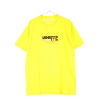 アンディフィーテッド(UNDEFEATED)のUNDEFEATED アンディフィーテッド ロゴプリント 半袖Tシャツ カットソー イエロー 200077001020(Tシャツ/カットソー(半袖/袖なし))