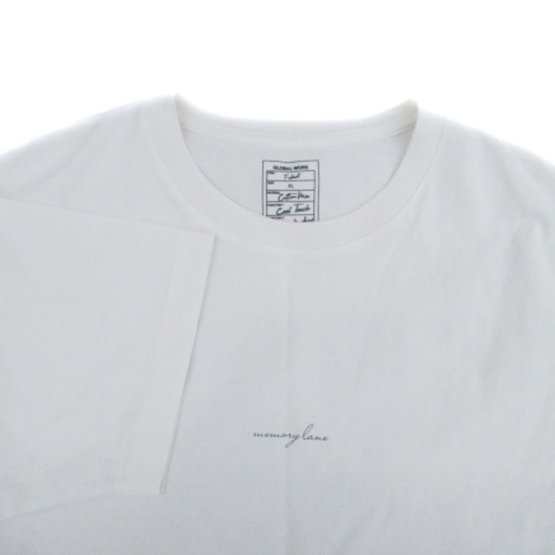 GLOBAL WORK(グローバルワーク)のグローバルワーク Tシャツ カットソー 半袖 プリント XL オフホワイト メンズのトップス(Tシャツ/カットソー(半袖/袖なし))の商品写真
