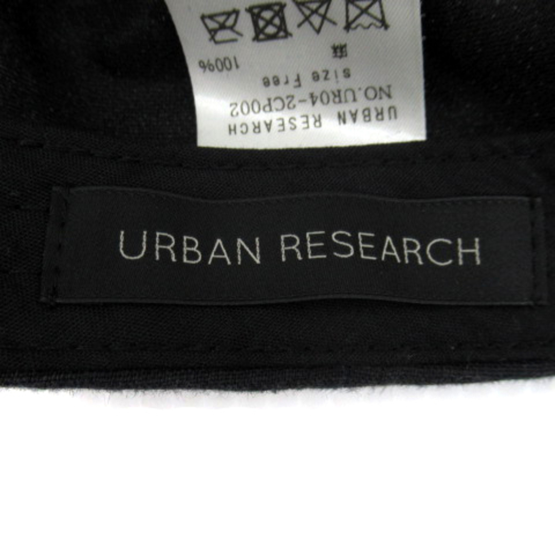 URBAN RESEARCH(アーバンリサーチ)のアーバンリサーチ 帽子 ベースボールキャップ シックスパネル リネン F 黒 レディースの帽子(キャップ)の商品写真
