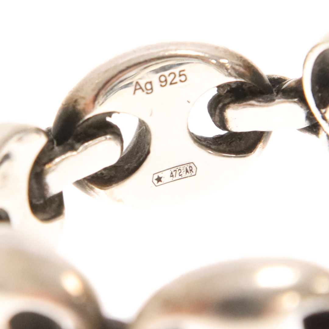 Gucci(グッチ)のGUCCI グッチ ダブルGマリーナチェーンリング シルバー 指輪 メンズのアクセサリー(リング(指輪))の商品写真